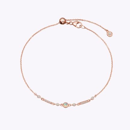 Astley Clarke Rose Gold Icon Nova Opal Bracelet