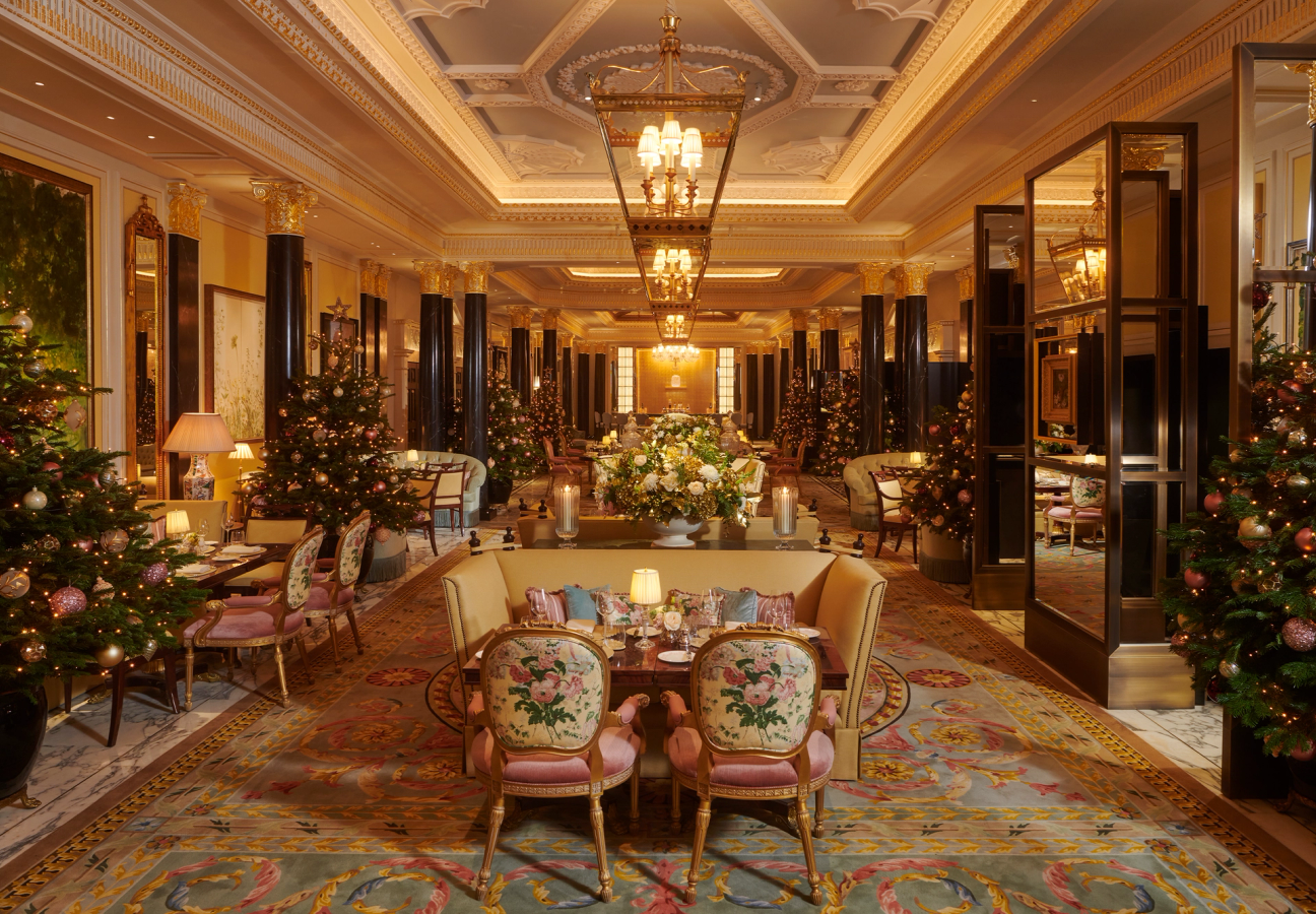 Christmas decorations at The Dorchester