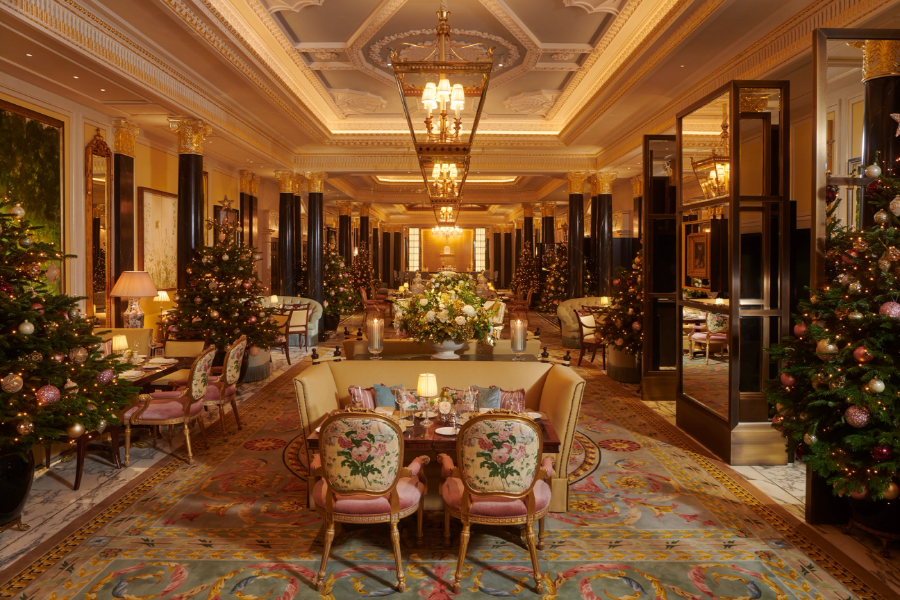 Christmas decorations at The Dorchester