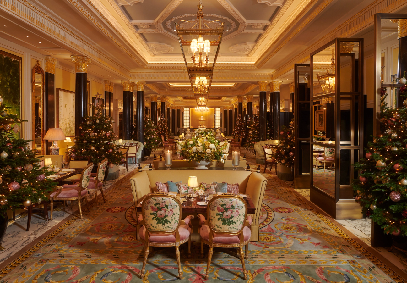 Christmas decorations at The Dorchester
