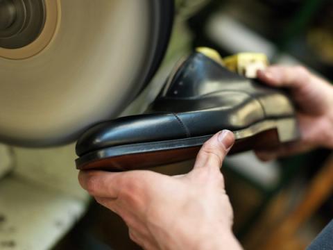 crockett and jones inside shoe making factory northampton