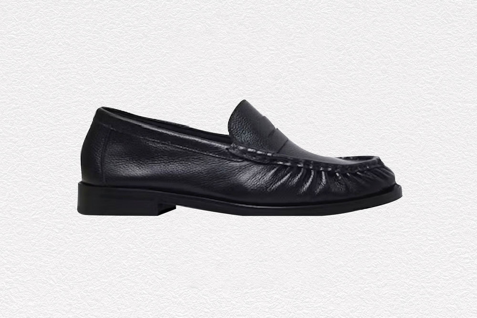 Black Ruched Loafer