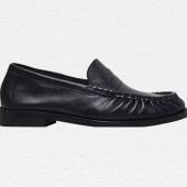 Black Ruched Loafer
