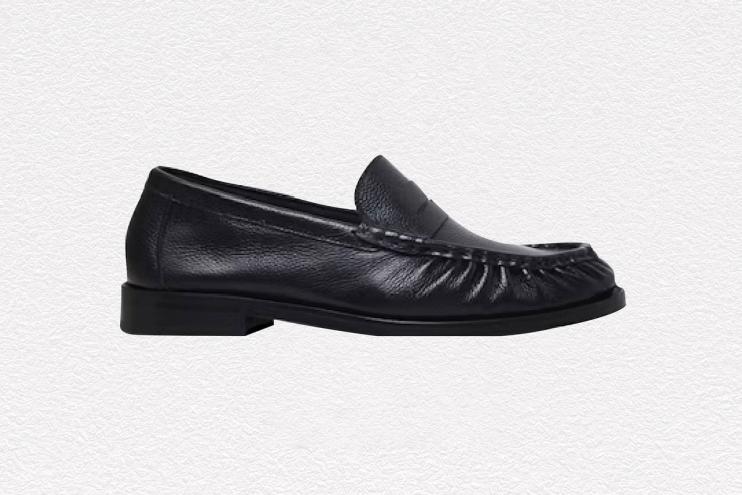 Black Ruched Loafer