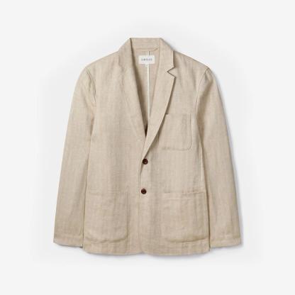 Sir Plus Unstructured Linen Blazer