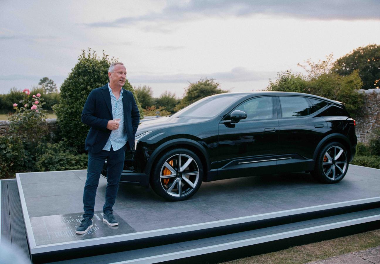 Jonathan Goodman presenting the Polestar model 3