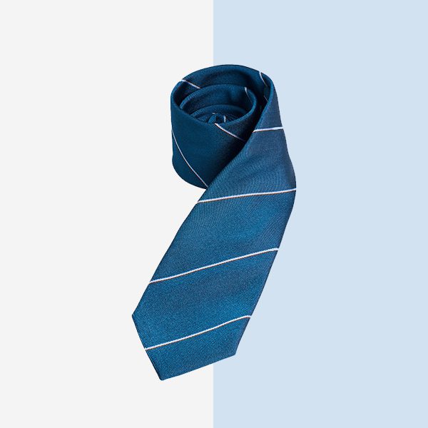 dunhill Narrow Stripe Mulberry Silk Tie