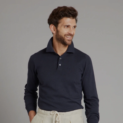 Pentlow Cotton Cashmere Polo Shirt