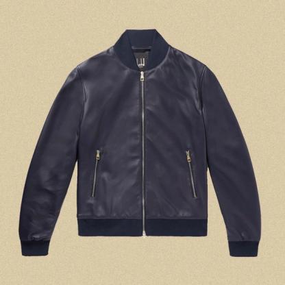 Dunhill Ink Leather Jacket
