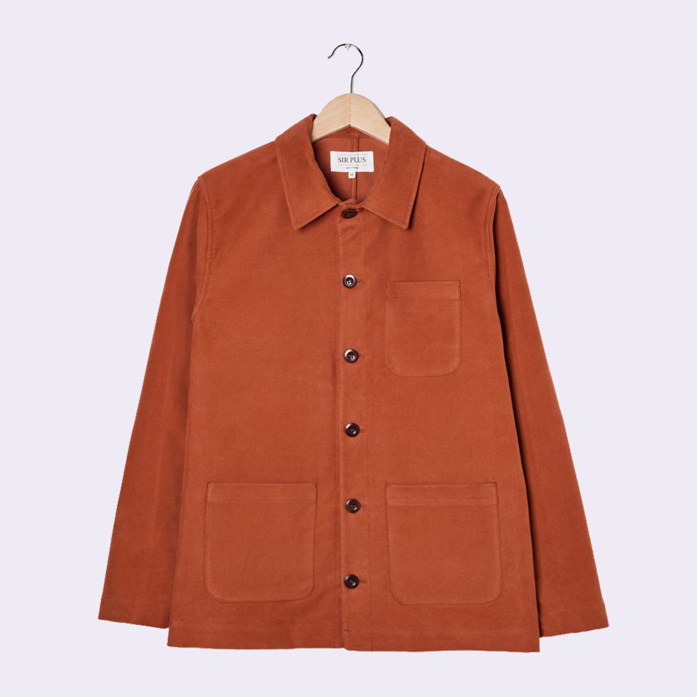 Rust Moleskin Chore Jacket
