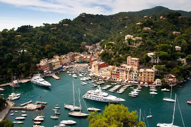 Portofino is a small Italian fishing village, a popular resting place for millionaires