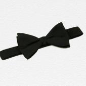 Emma Willis Black Barathea Silk Bow Tie