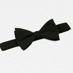 Emma Willis Black Barathea Silk Bow Tie