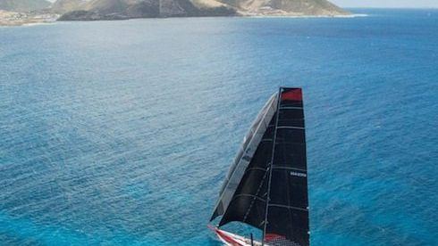 The record-breaking sailing yacht Comanche