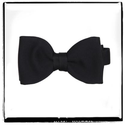 Henry Poole Satin Bow Tie