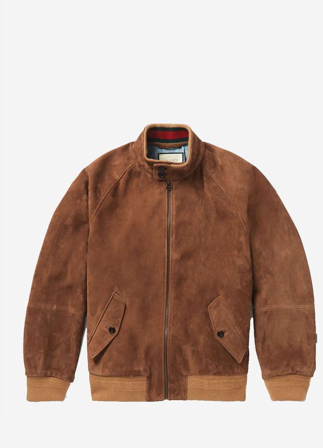 Gucci Suede Bomber Jacket