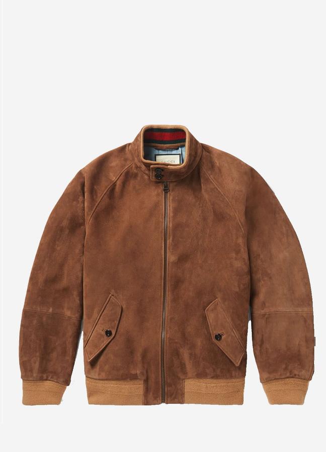 Gucci Suede Bomber Jacket