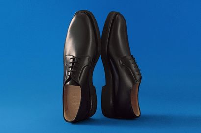 Church's Stratton L shoes on a Blue background