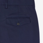 Paul Smith Navy Cotton-Linen Twill Trousers