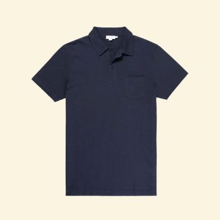 Men's Cotton Riviera Polo Shirt in Navy