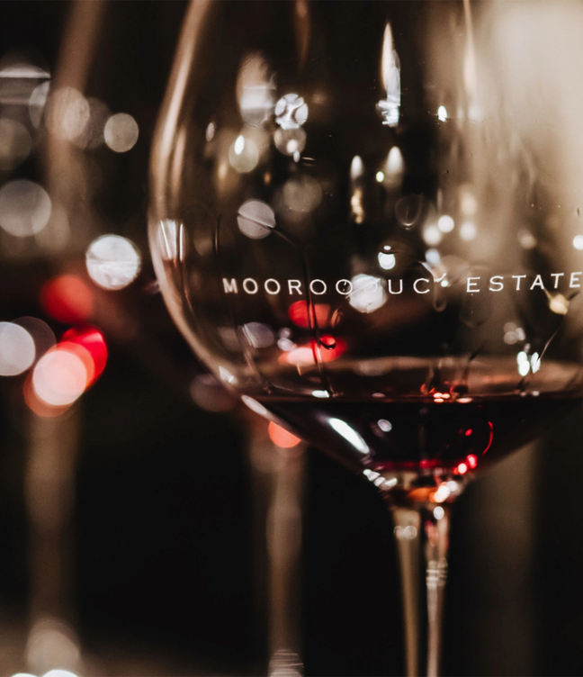 Moorooduc McIntyre Pinot Noir in a Bottle of the Moorooduc Estate Glass