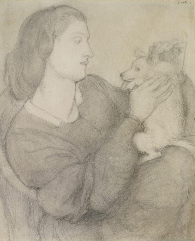 Rossetti, Aggie Maretti Holding a Dog copy