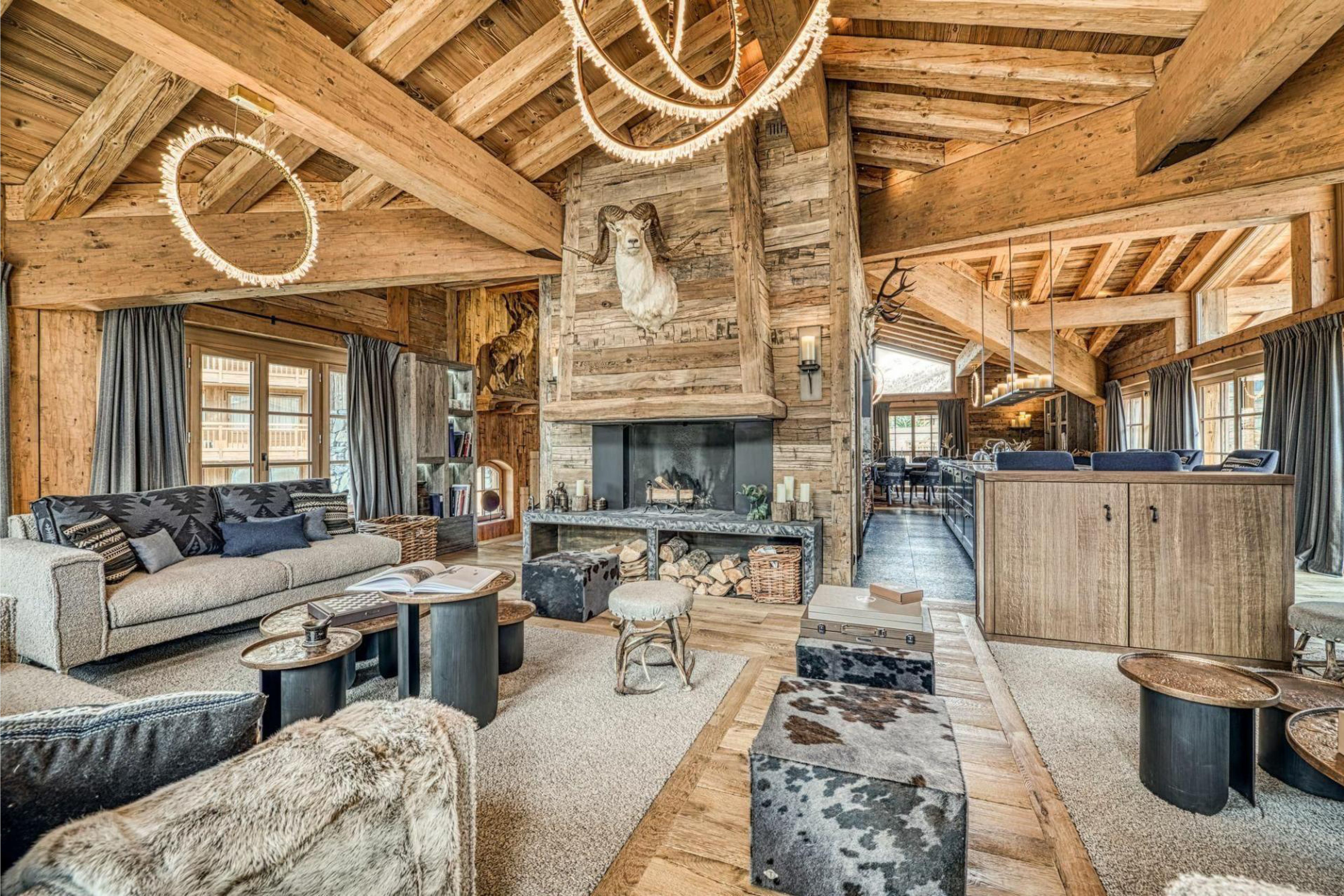 Living room at Chalet Markhor