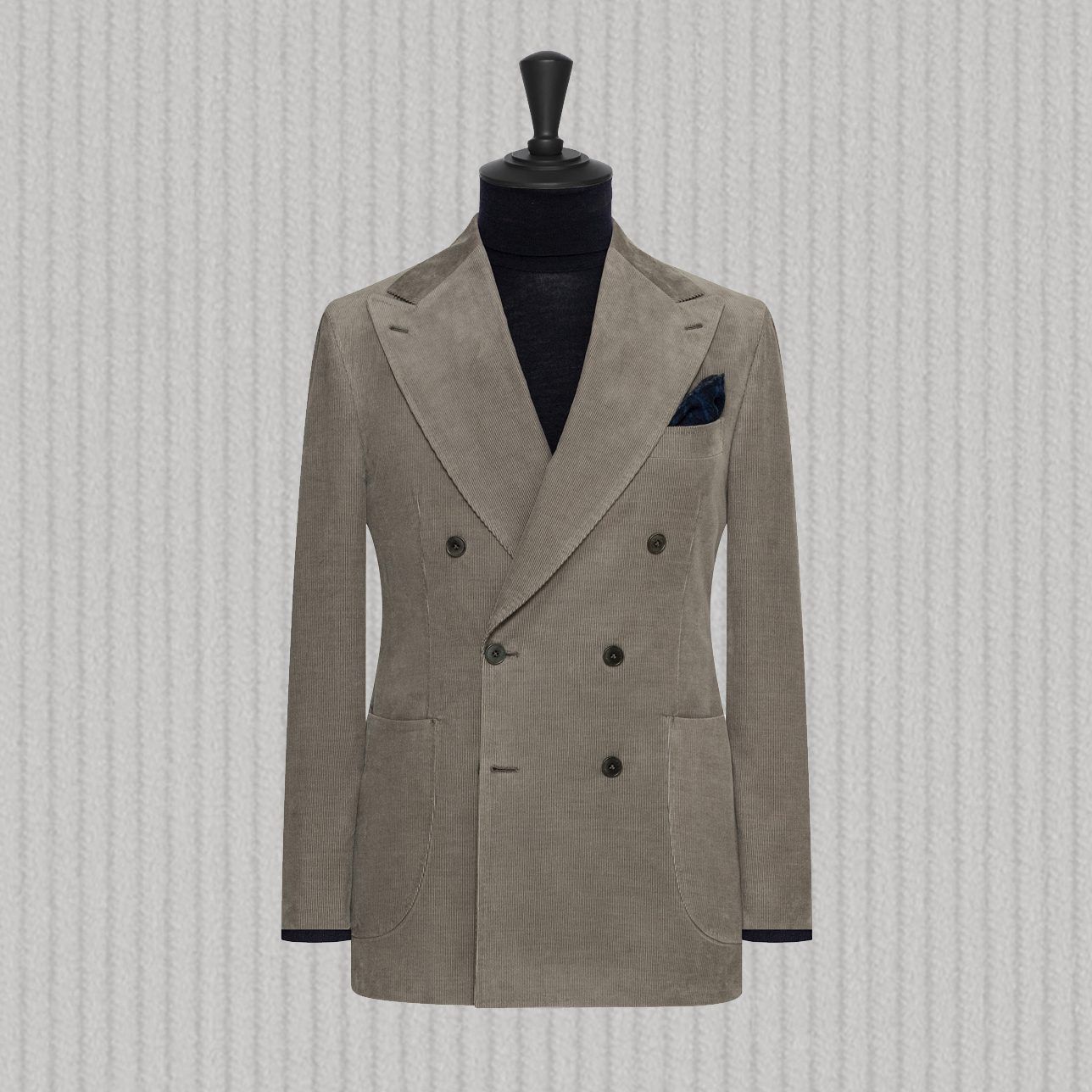 Clements and Church Grey Corduroy Suit