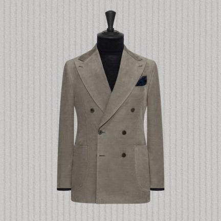 Clements and Church Grey Corduroy Suit