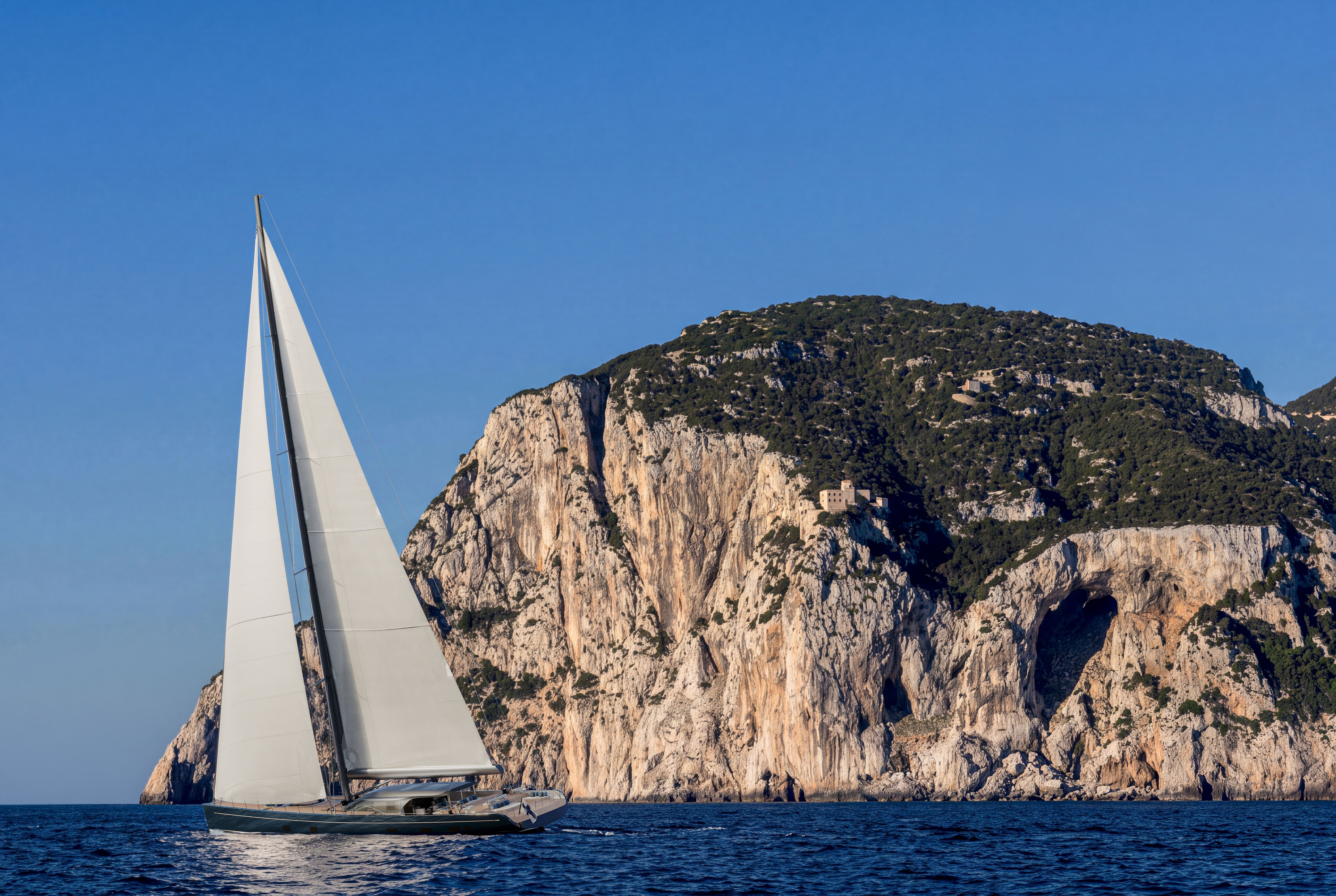 Rendering of the Swan Alloy 44 under sail
