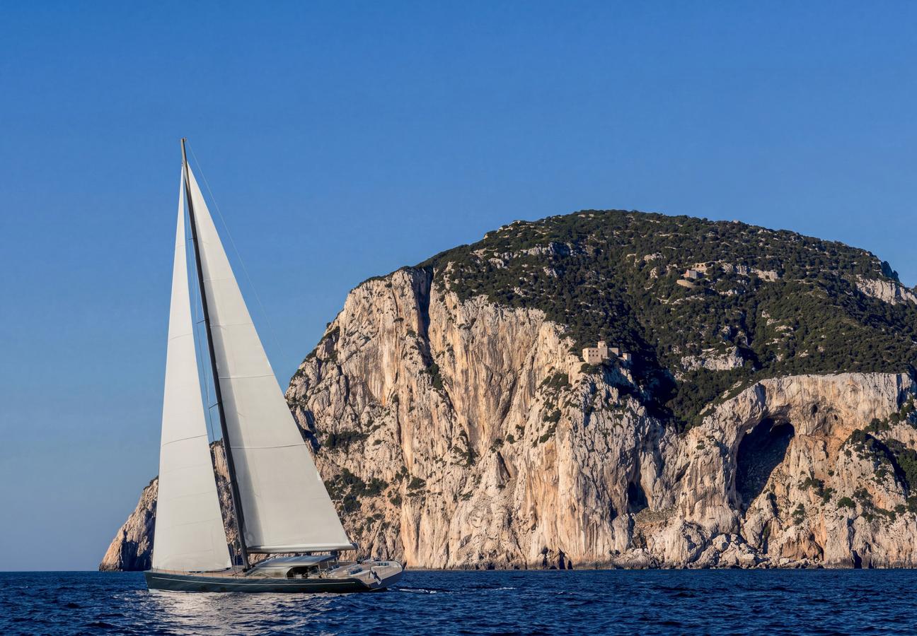 Rendering of the Swan Alloy 44 under sail