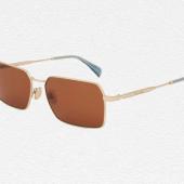 Gold and Brown 'Matheson' Sunglasses