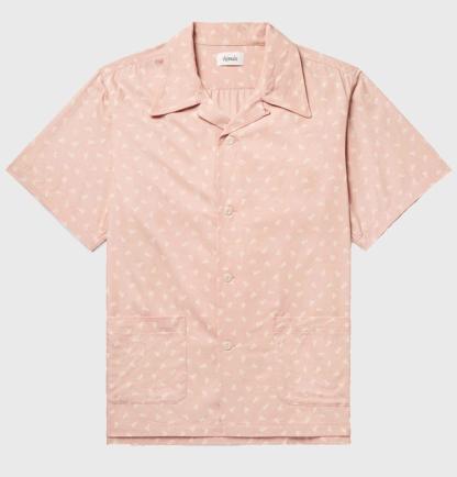 Chimala Camp-Collar Printed Woven Shirt