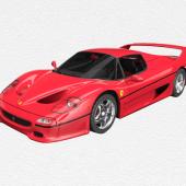 Ferrari F50 1:8 Scale Model