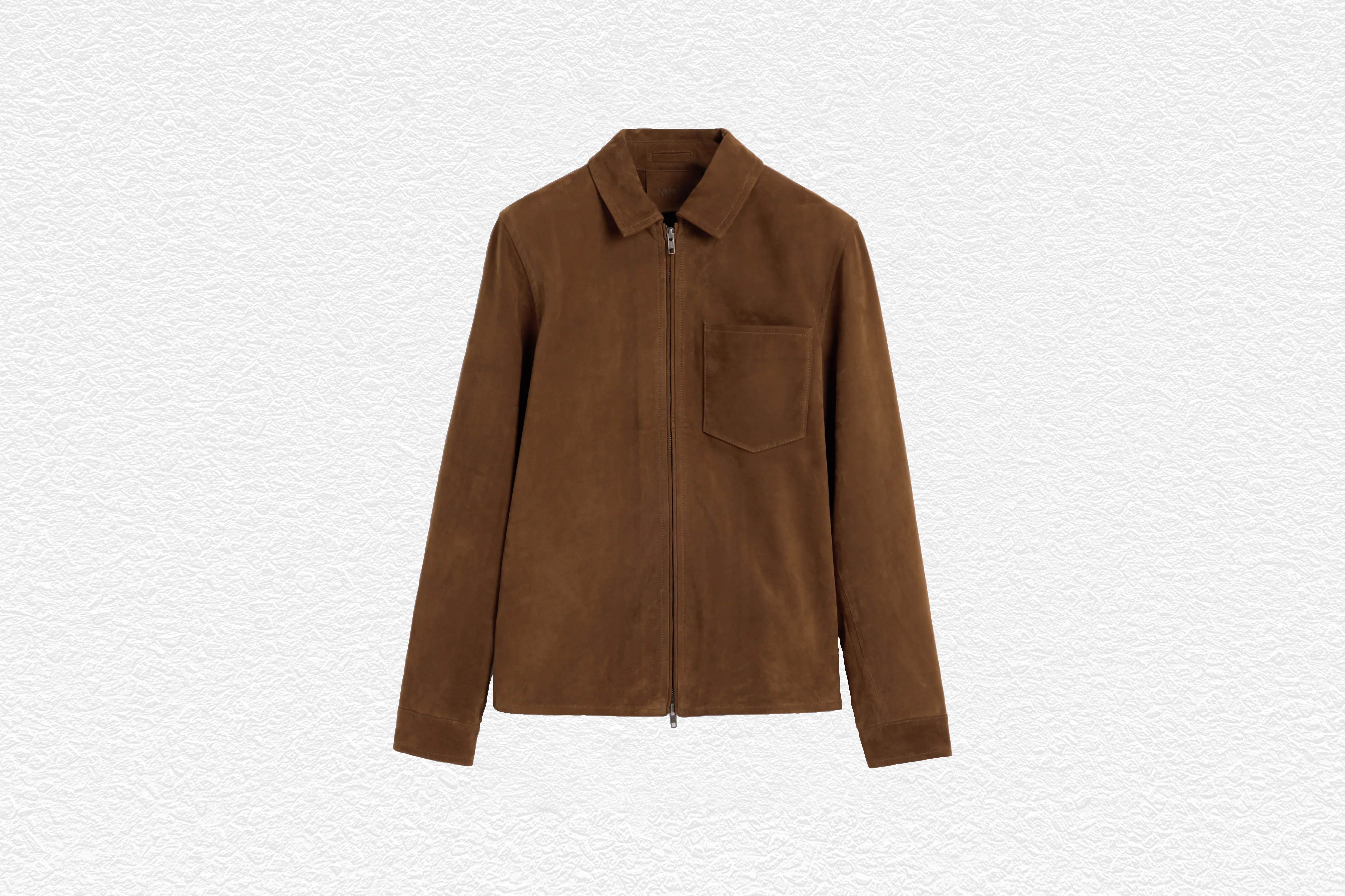 Chestnut Nubuck Leather Jacket