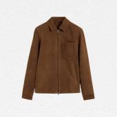Chestnut Nubuck Leather Jacket