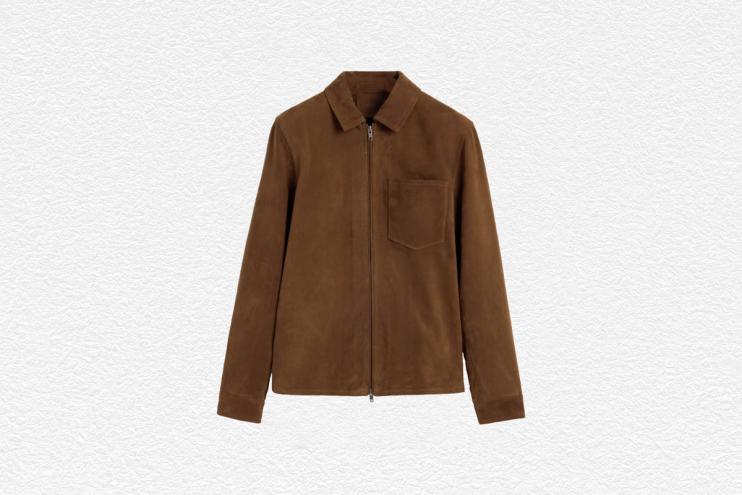 Chestnut Nubuck Leather Jacket