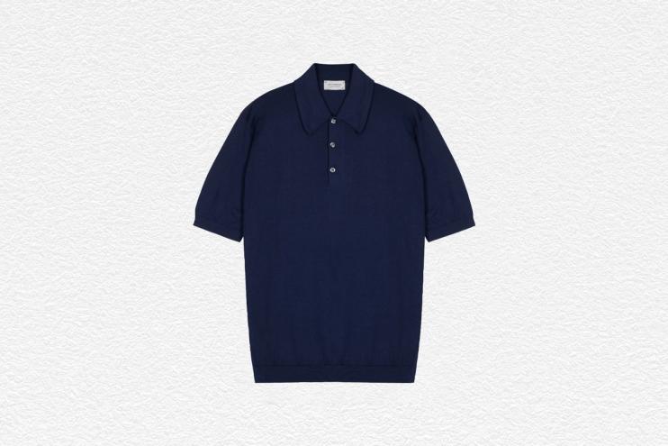 Oakman Knitted Polo Shirt