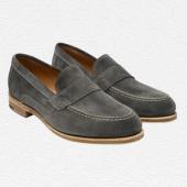 Strand EF Saddle Loafer in Ash Suede