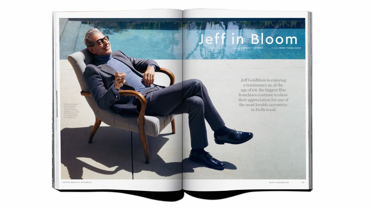 Issue Preview: Acting icon Jeff Goldblum covers Gentleman’s Journal