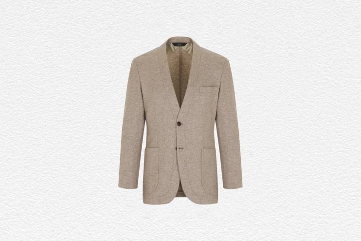 Beige Cashmere Jersey Jardigan