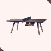 RS Barcelona Black Walnut Ping-Pong Table and Desk