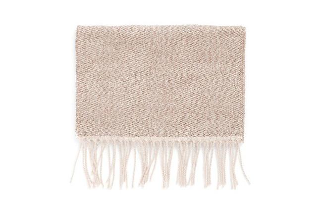 Topman camel marl woven scarf