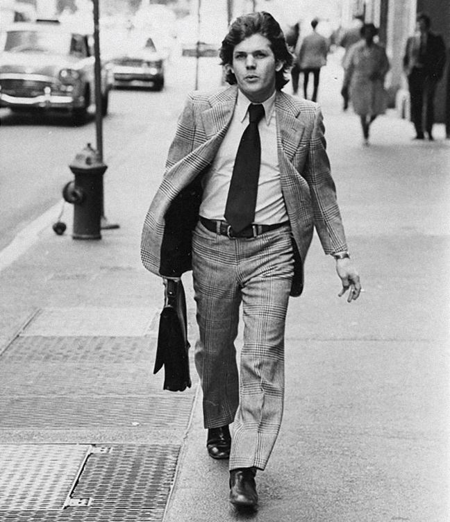 Jann Wenner, on Fifth Avenue in 1977, following the move to New York