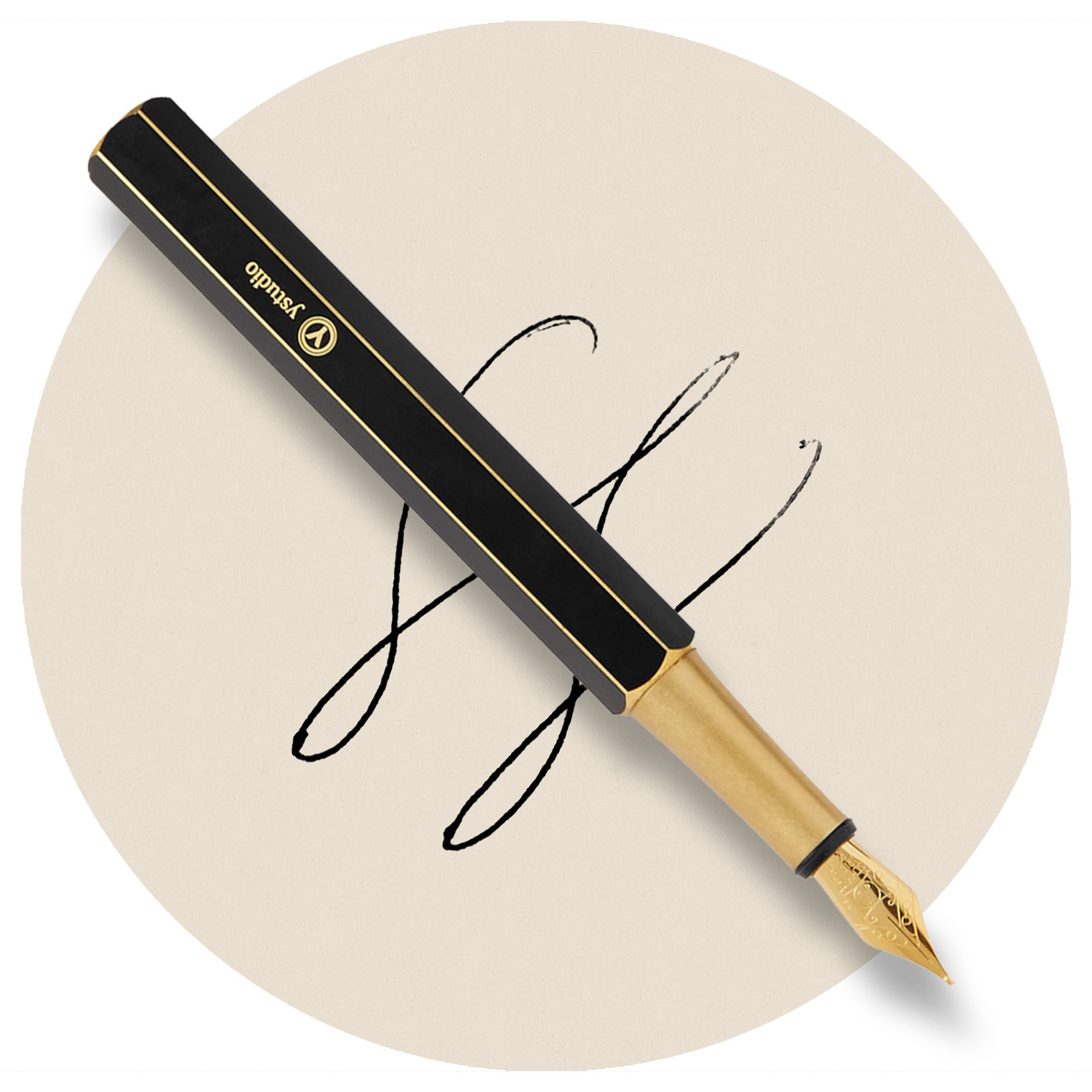 Ystudio Portable Brass and Copper Fountain Pen