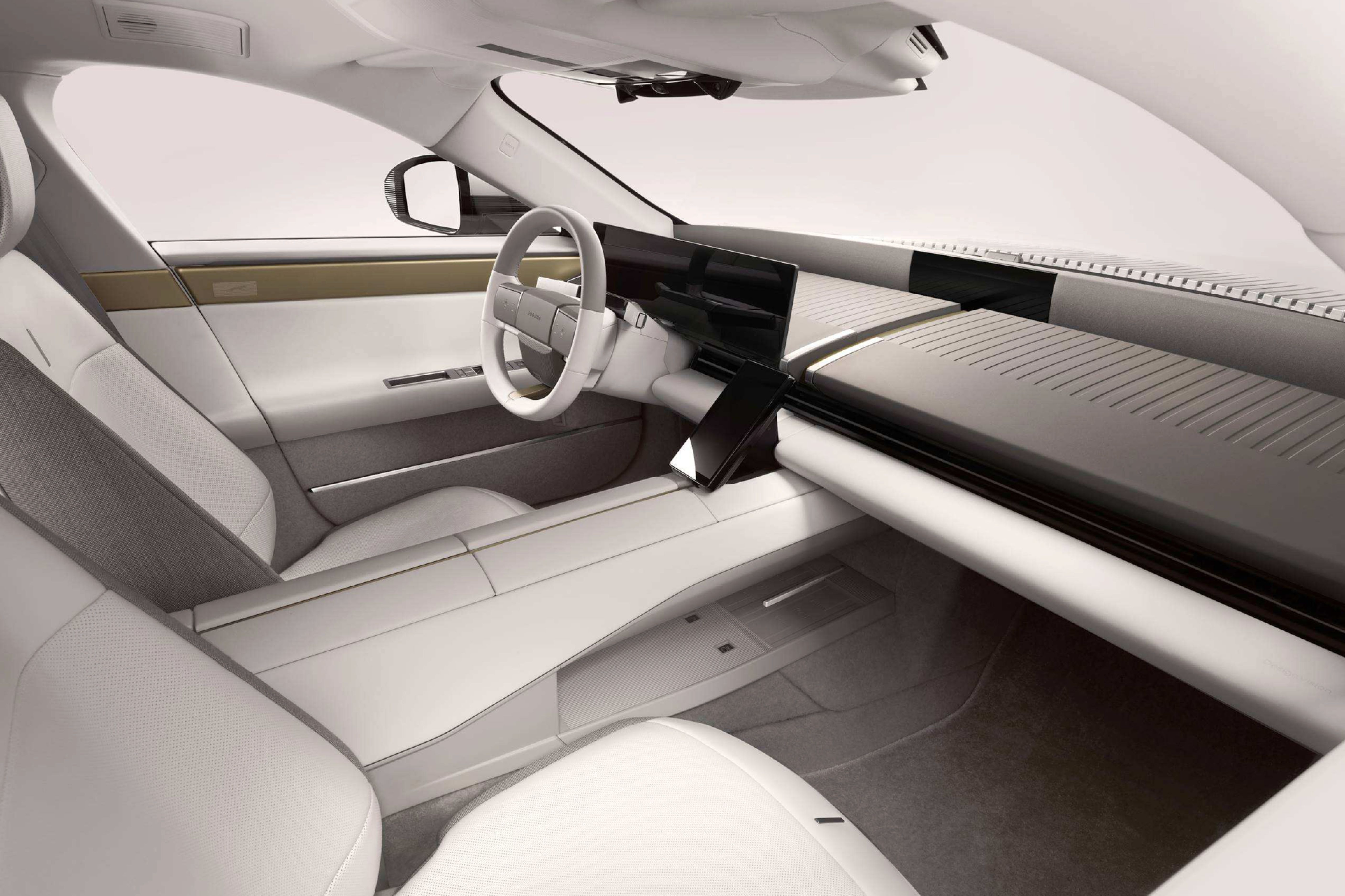 Jaguar Type 01 driver’s cockpit and dashboard