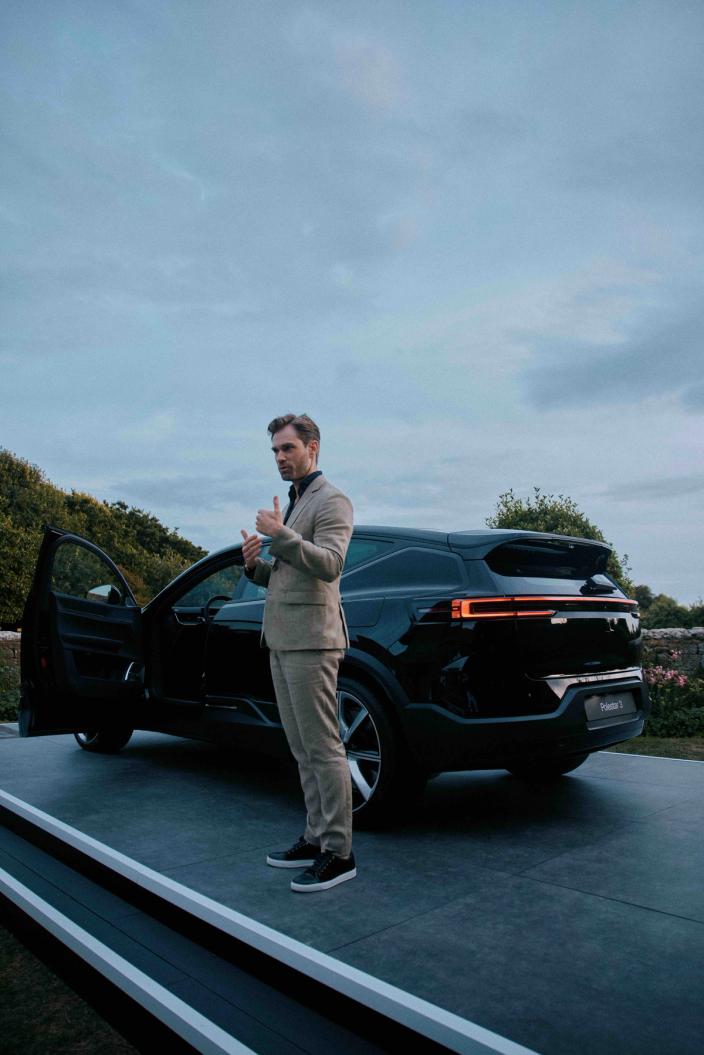 Maximilian Missoni presenting the Polestar model 3