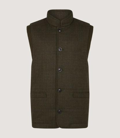 Gilet hybride en maille et tissu Clarges