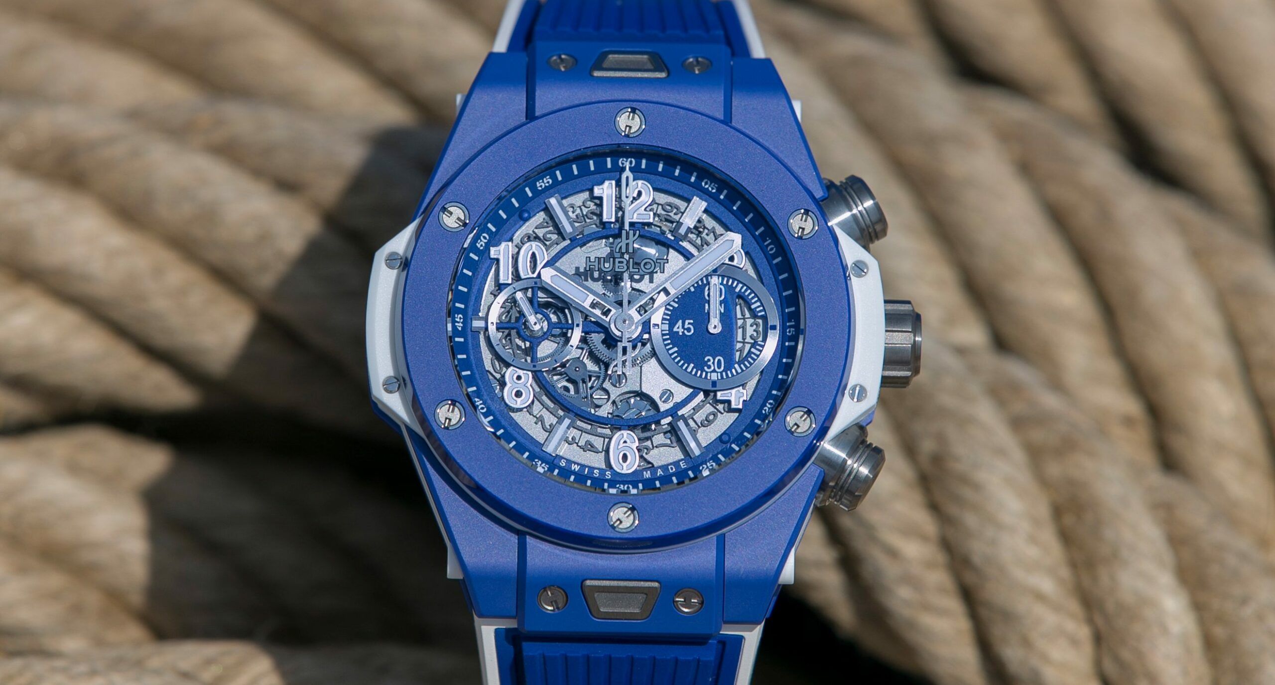 Hublot blue big bang hotsell