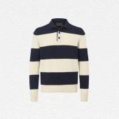 New & Lingwood Lambswool Knitted Polo